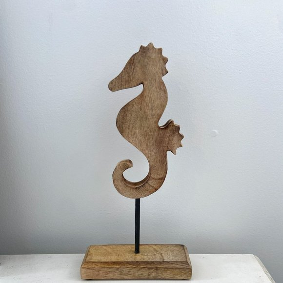 Wooden Seahorse on Stand - Home Decor - Picture 2 of 2